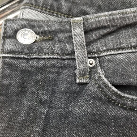 Levi's 711 Skinny Bandit Black Distressed Jeans - Picture 3 of 11